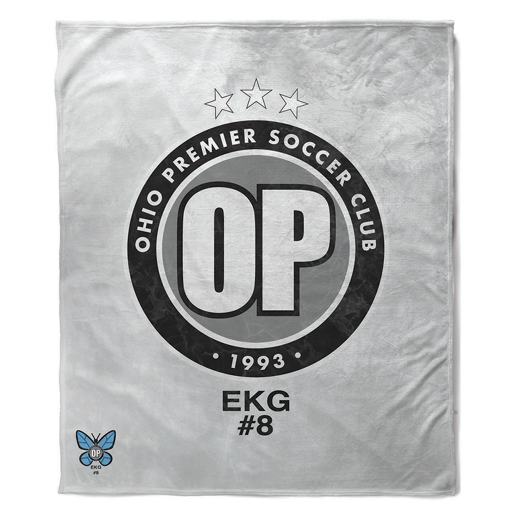 Emma Gage Memorial Logo Plush Minky Blanket
