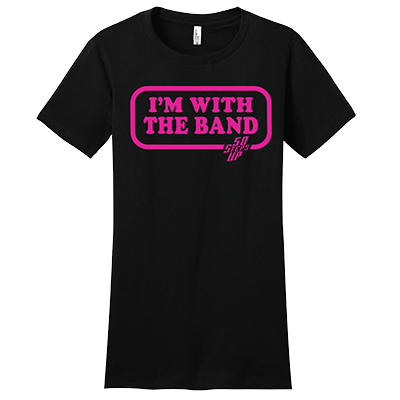 50 Steps Up - I'm With The Band Women's Fitted District Concert T-Shirt