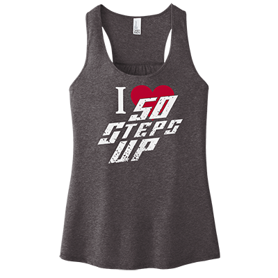 I Heart 50 Steps Up Women's Racerback Tank