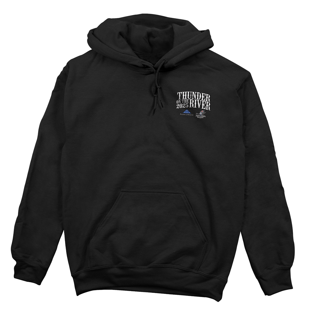 Thunder On The River Eagle Bike Hoodie