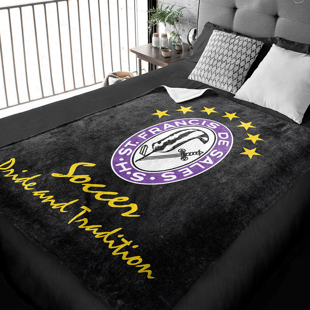 Plush Minky Blanket St Francis DeSales Boys Soccer