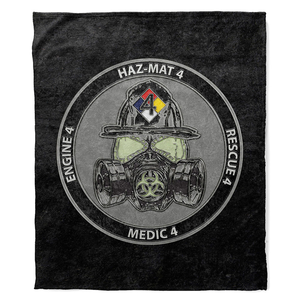 Plush Minky Blanket CFD Haz-Mat Station 4