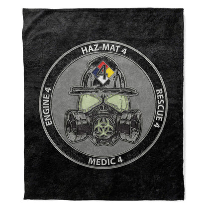 Plush Minky Blanket CFD Haz-Mat Station 4