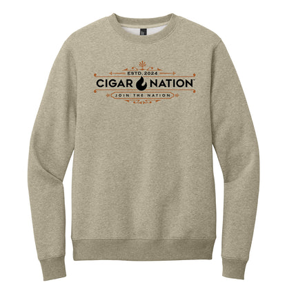 Cigar Nation District Perfect Weight Fleece Crewneck Sweatshirt