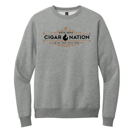 Cigar Nation District Perfect Weight Fleece Crewneck Sweatshirt