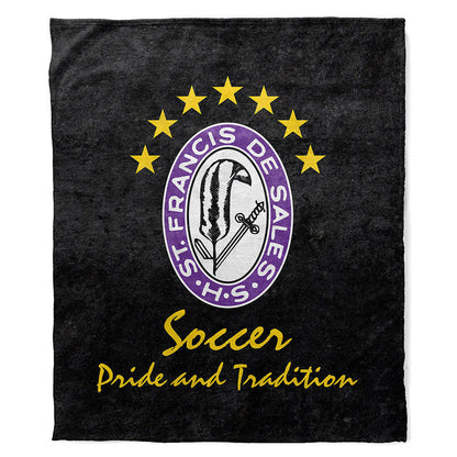 Plush Minky Blanket St Francis DeSales Boys Soccer