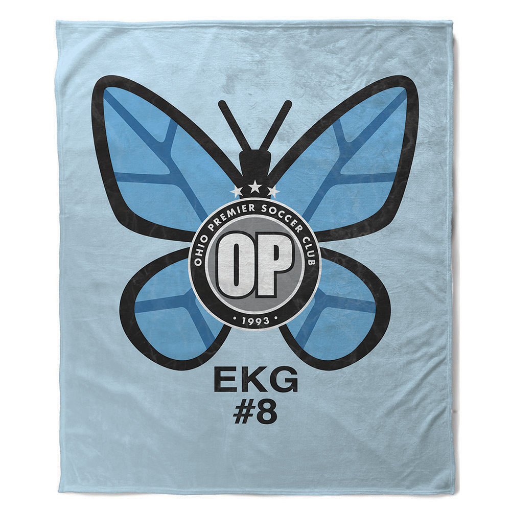 Emma Gage Memorial Butterfly Plush Minky Blanket