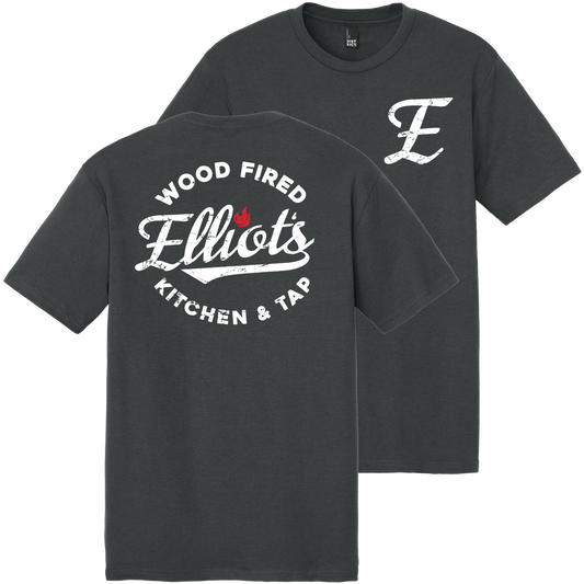 Elliots Wood Fired Kitchen and Tap Logo Perfect Tri Tee