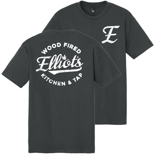 Elliots Wood Fired Kitchen and Tap Logo Perfect Tri Tee