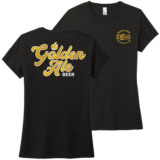 Elliots Wood Fired Kitchen and Tap Golden Ale Womens Perfect Tri Tee