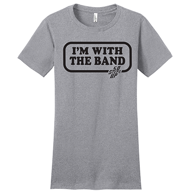 50 Steps Up - I'm With The Band Women's Fitted District Concert T-Shirt