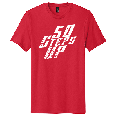 50 Steps Up Logo District Concert Tee
