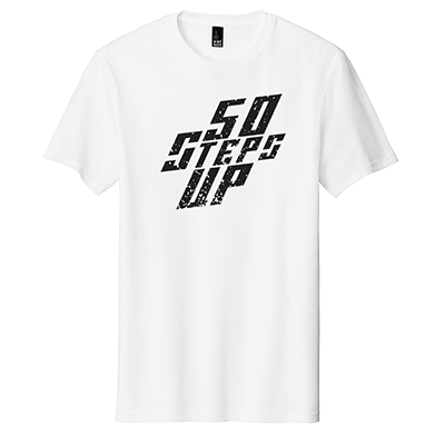 50 Steps Up Logo District Concert Tee