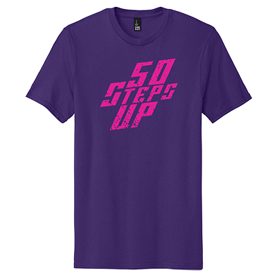 50 Steps Up Logo District Concert Tee