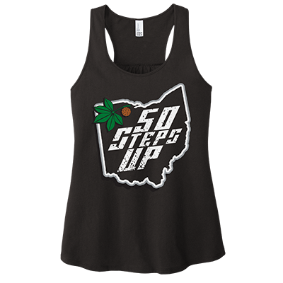 50 Steps Up OHIO Women's Racerback Tank