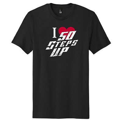 I Heart 50 Steps Up District Concert Tee
