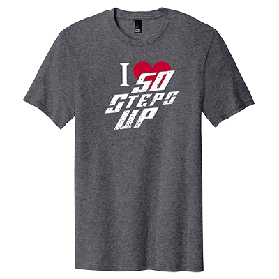 I Heart 50 Steps Up District Concert Tee