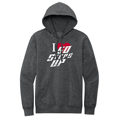 I Heart 50 Steps Up Fleece Hoodie