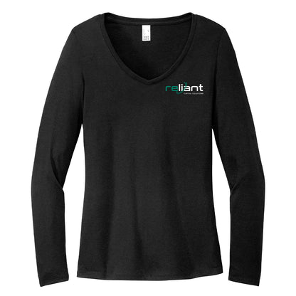 Reliant Capital Solutions Women's Long Sleeve V-Neck T-Shirt