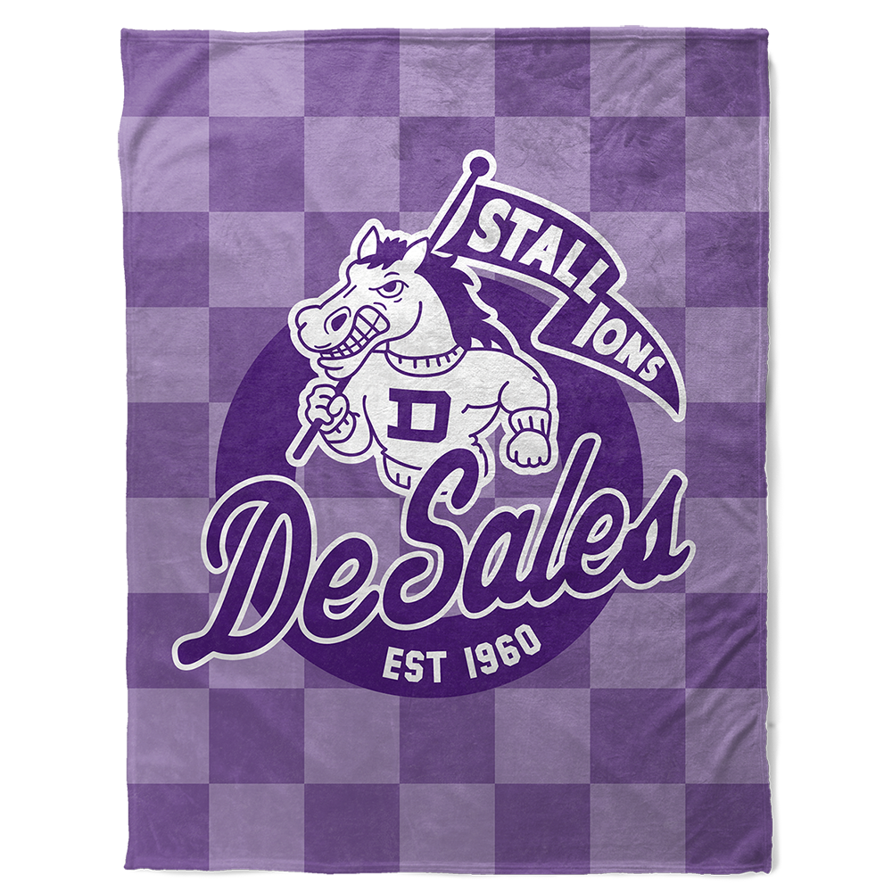 St. Francis DeSales High School 30" X 40"Checkered Pennant Baby Blanket