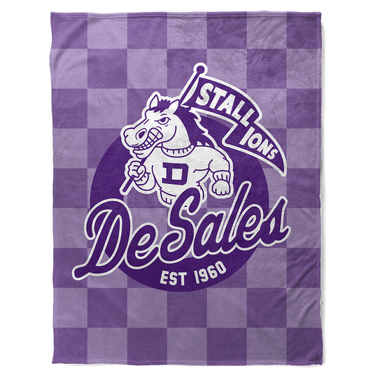 St. Francis DeSales High School 30" X 40"Checkered Pennant Baby Blanket