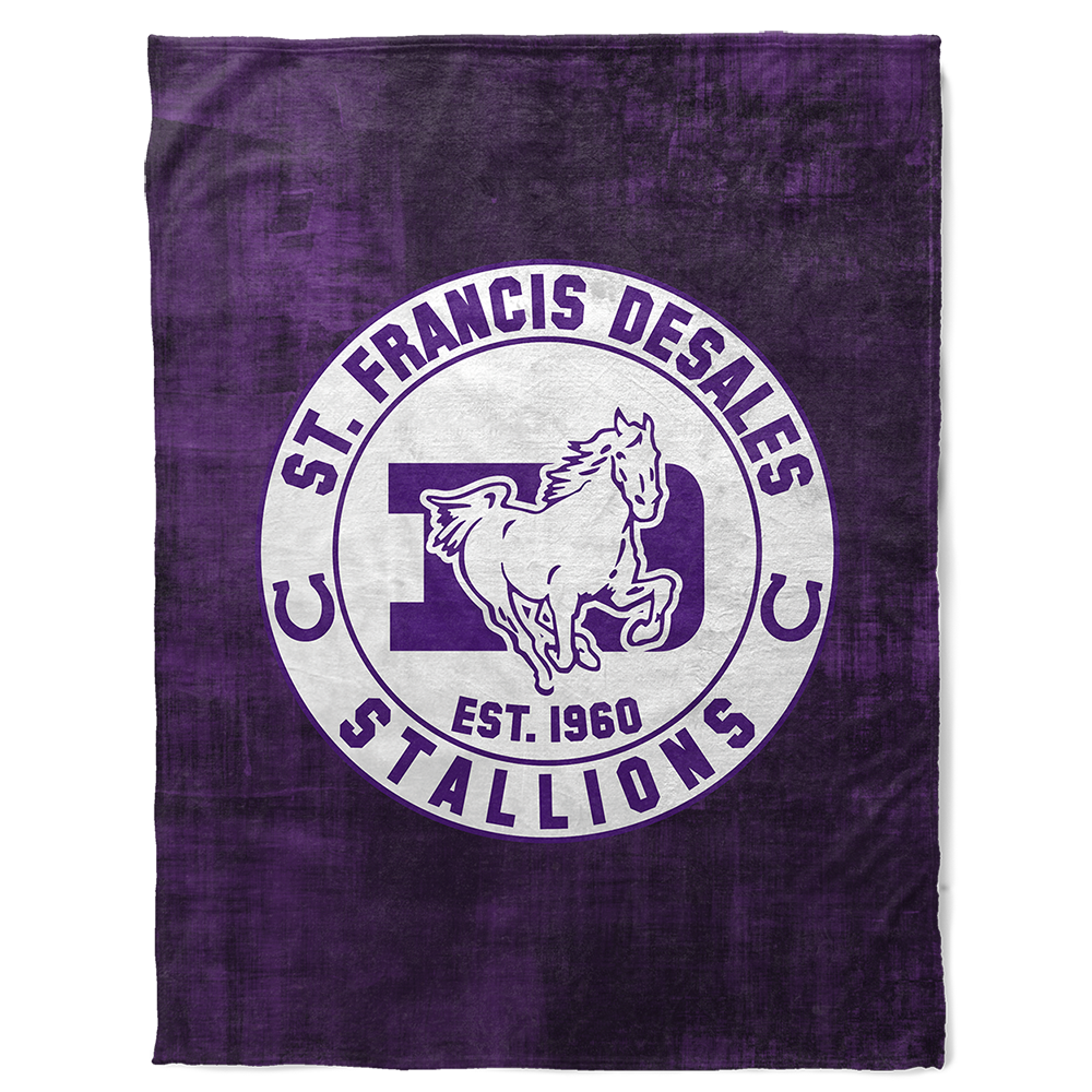 St. Francis DeSales High School 30" X 40" Logo Baby Blanket
