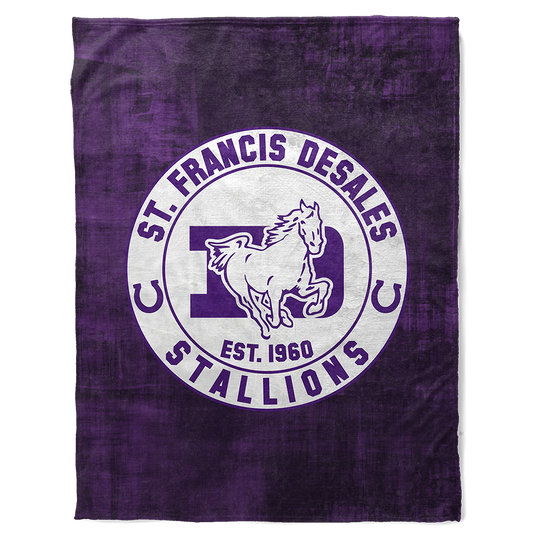 St. Francis DeSales High School 30" X 40" Logo Baby Blanket