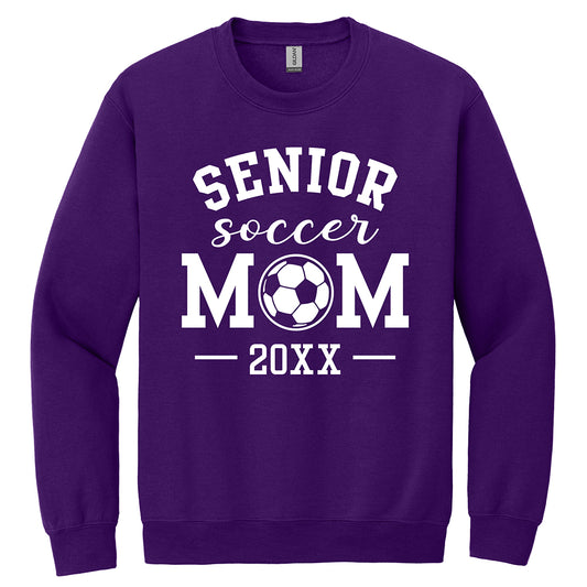 Senior Soccer Mom Crewneck Sweatshirt