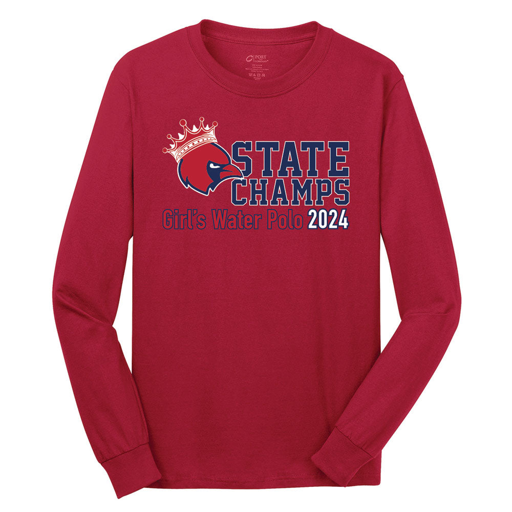 Adult Port & Company Long Sleeve Core Cotton Tee