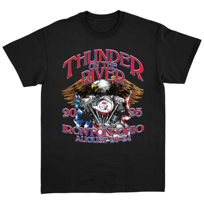 Thunder On The River Eagle Flag T-Shirt