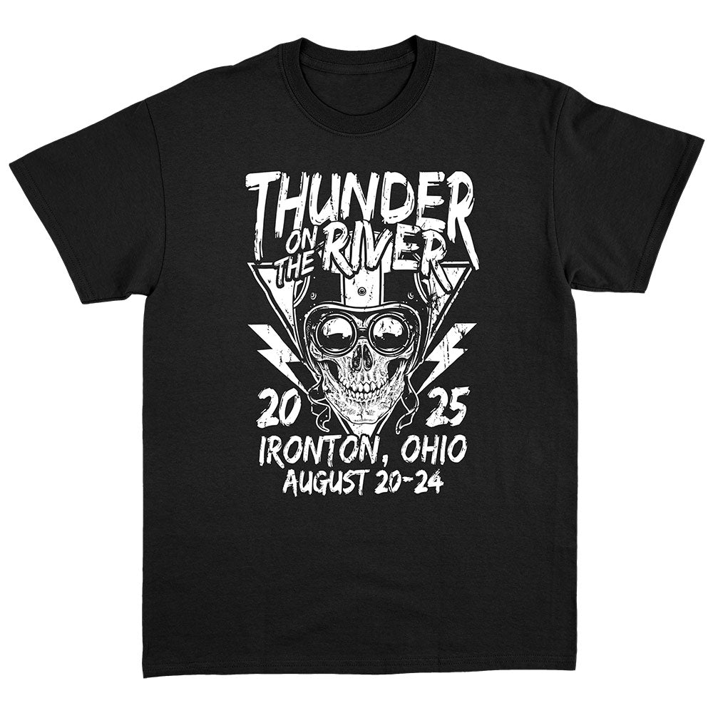 Thunder On The River Skull Racer T-Shirt