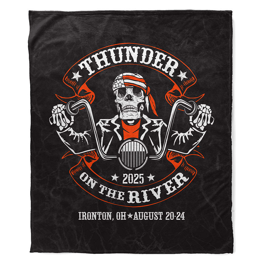 Thunder on the River Biker Banners Blanket