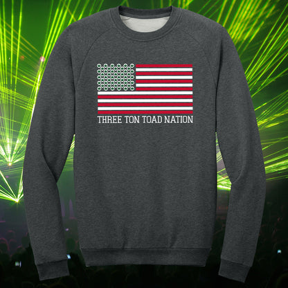 Three Ton Toad Nation Fleece Crewneck Sweatshirt