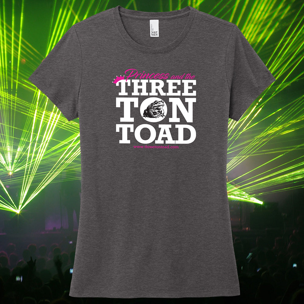 Three Ton Toad Princess Logo Women's Tri-Blend T-Shirt