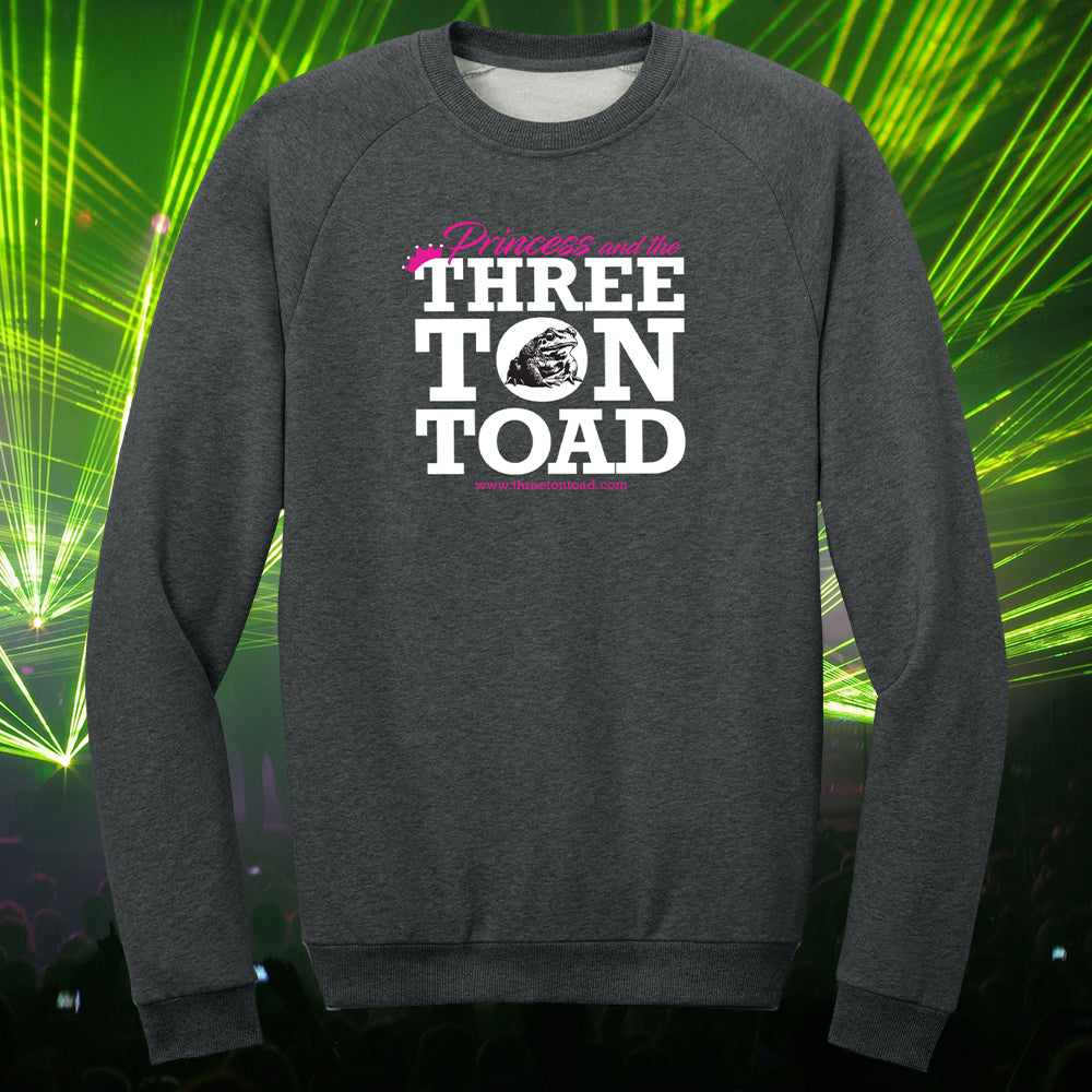 Three Ton Toad Princess Logo Fleece Crewneck Sweatshirt