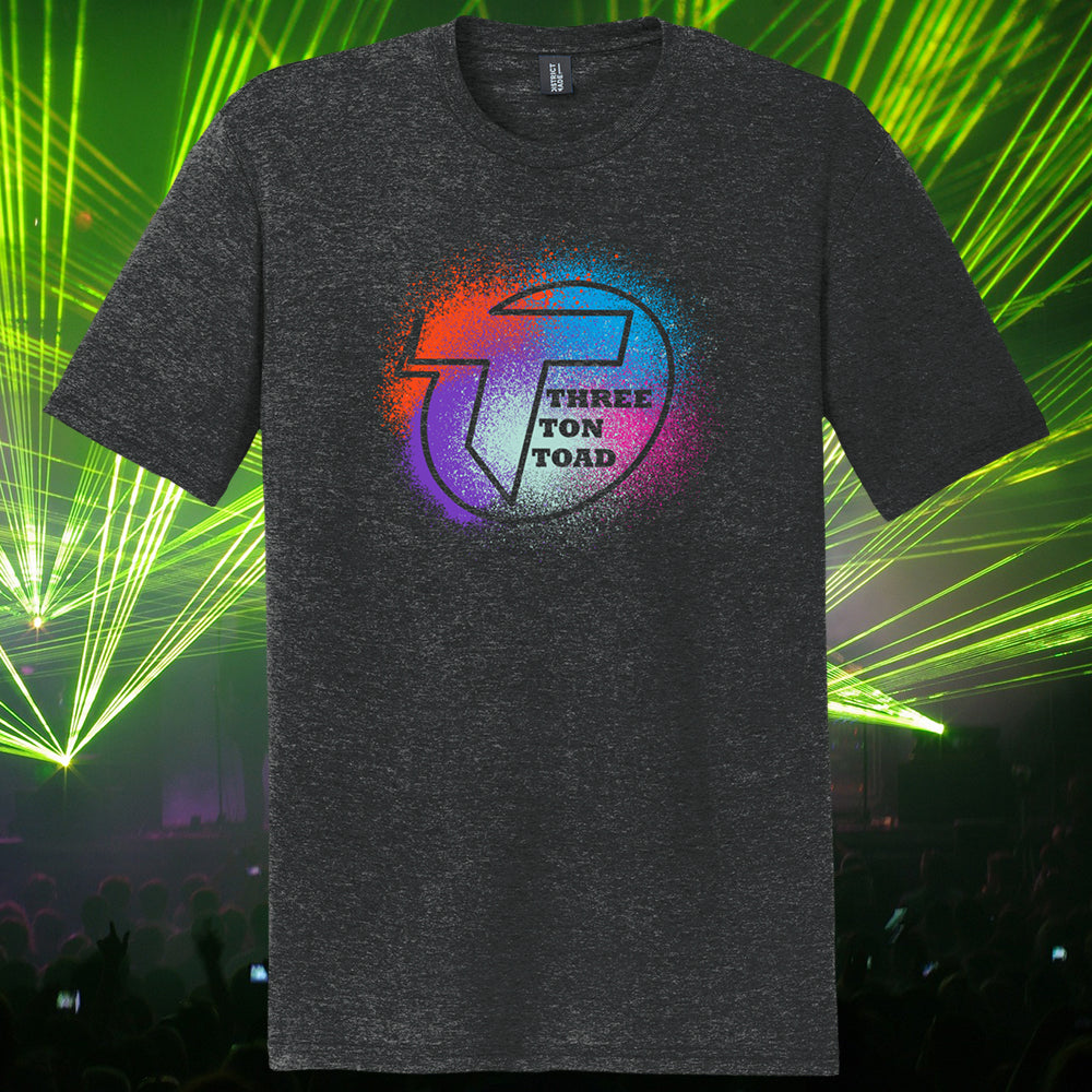 Three Ton Toad Splatter Logo Tri-Blend T-Shirt