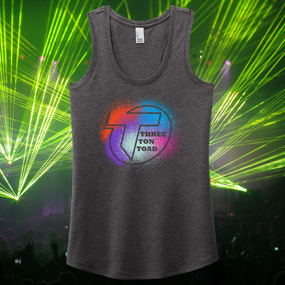 Three Ton Toad Splatter Logo Women's Racerback Tank
