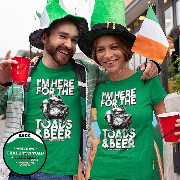 Limited Edition - Three Ton Toad, St. Patrick's Day Event Heavy Cotton T-Shirt