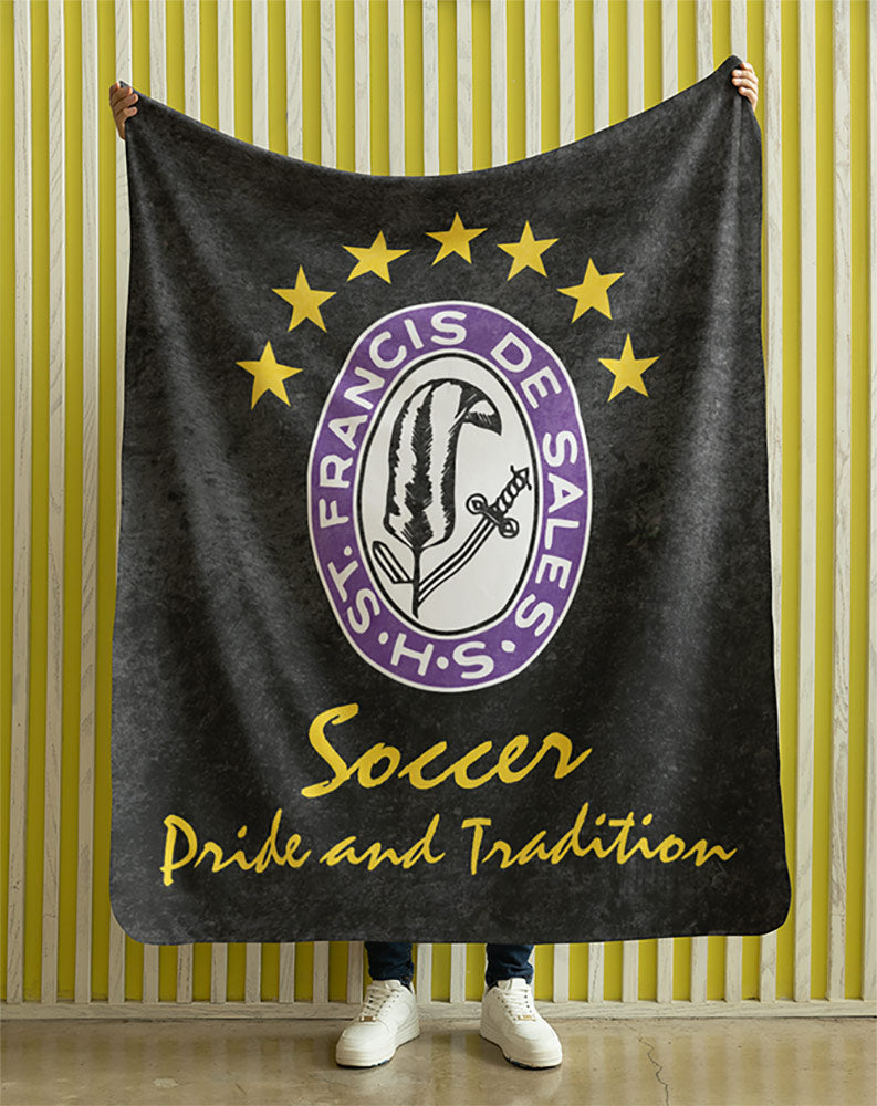 Plush Minky Blanket St Francis DeSales Boys Soccer