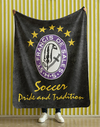 Plush Minky Blanket St Francis DeSales Boys Soccer
