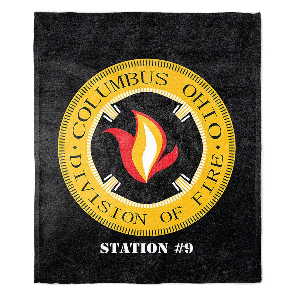 Plush Minky Blanket Columbus Fire Department